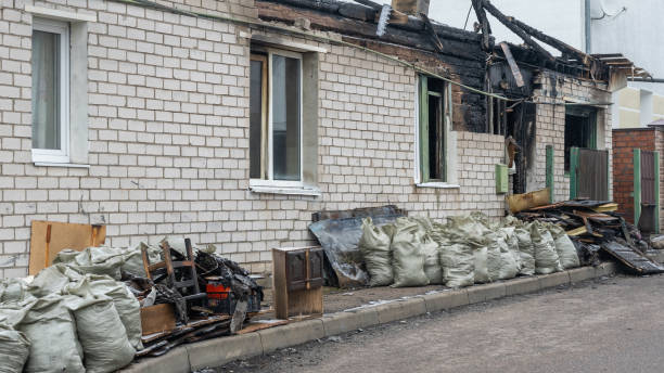 Professional Fire Damage Removal technician working in Lansdowne, VA
